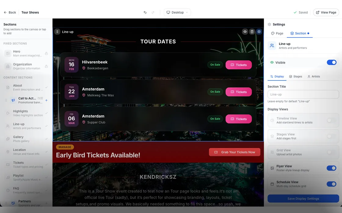 Page builder
